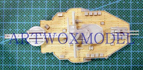 Artwox model wooden deck for trumpeter 05316 Germany Glaf Spey Admiral Battleship deck AW10006