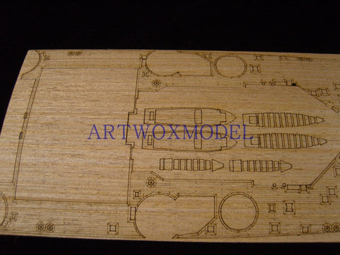 ARTWOX Model Wooden Deck for Tamiya 78010 British George V battleship wooden deck AW10029