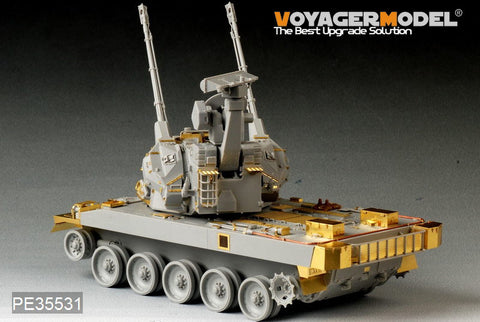 Voyager PE35531 87 type 35mm self propelled antiaircraft artillery air defense system upgrade metal etching Kit