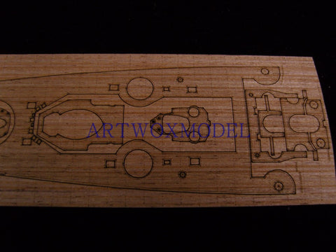 Artwox model wooden deck for Tamiya 77518 German Shane Khost battle cruiser wooden deck AW20050