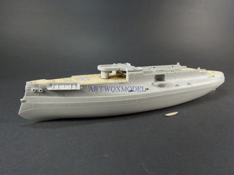 Artwox model wooden deck for Trumpeter 05338 Crown Prince of the Russian Navy battleship 1904 wooden deck AW10129