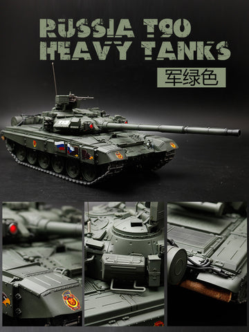 HengLong 1/16 remote control tank Russia T90 main battle tank model metal enhancement new version wolf 3938-1