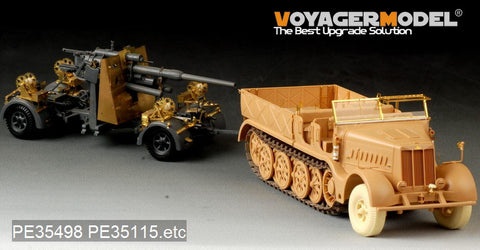 Voyager PE35498 Sd.Kfz.9 18 ton semi crawler tractor upgrade with metal etchant