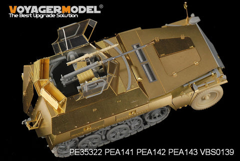 Voyager model metal etching sheet PE35322 Sd.Kfz.250/9 semi crawler Armored Reconnaissance Car upgrade metal etch