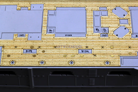 Artwox model wooden deck for Hobby boss 82002 Japanese Navy Mikasa battleship 1912 wooden deck AW30011