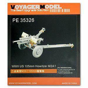 Voyager PE35326 Metal etchings for upgrading and upgrading of M2A1 105mm towed howitzer (dragon)