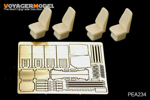 Voyager pea 234 " Hummer" combat vehicle family high back seat and seat belt retrofit ( 4 pieces )