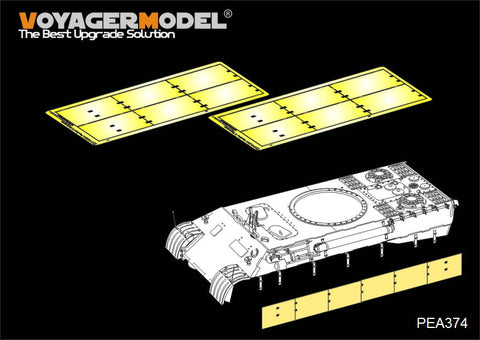 Voyager model metal etching sheet pea 374 german panther d / a tank skirt armor modification during world war ii