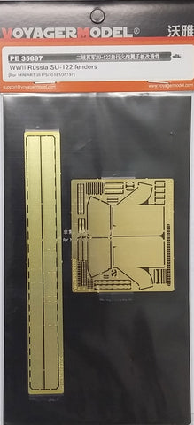 Voyager model metal etching sheet PE35887 World War II Soviet SU-122 self propelled artillery fender modification