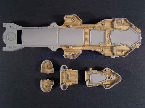 Artwox model wooden deck for trumpeter 05313 de Prince Eugen 1945PE wood deck 3M cover paper AM10009A