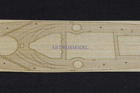 Artwox model wooden deck for Hobby boss 86507 Battleship Wood Deck AW10141, Strasbourg, France