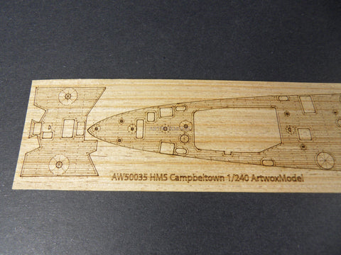 Artwox model wooden deck for ReVL 3016 HMS TouthSouthEngult- 4