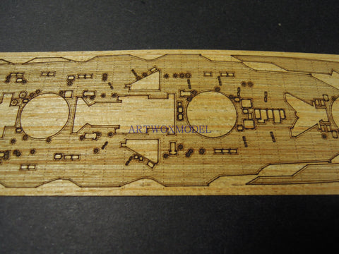Artwox model wooden deck for Fujimi 420257 Japanese Battleship Birui Wood Deck AW2001 5