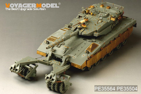 Voyager model metal etching sheet PE 35564 Merkava Mk .3 BAZ main battle tank and mine clearance roll upgrade etching parts