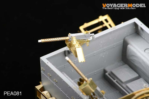 Voyager Model Metal Etching Sheet PEA081 us M1919 0.3 inch caliber machine gun and cartridge case