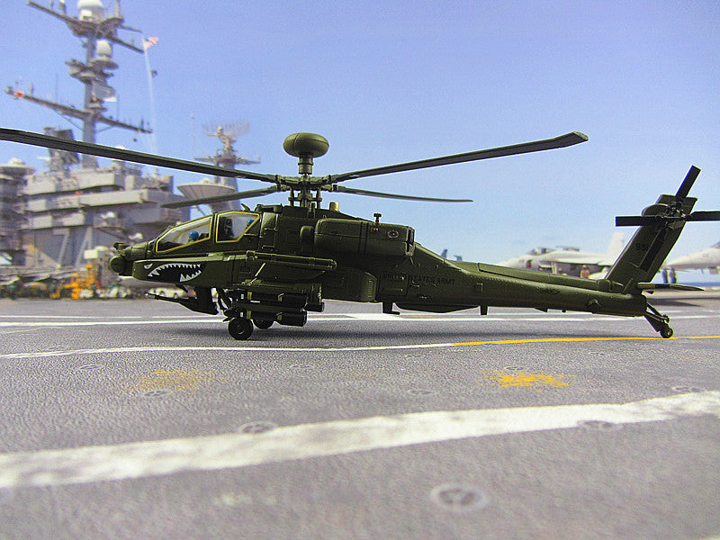 KNL Hobby diecast model The Apache helicopter model AH-64D high simulation of static finished aircraft 1:72 US Army